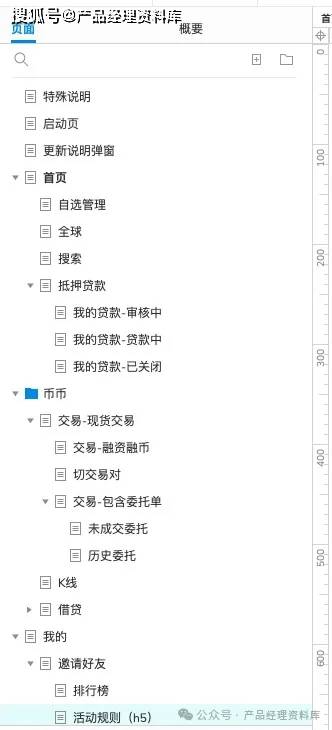 数字虚拟币交易所APP产品Axure RP原型.rp