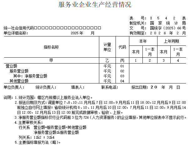 规模以上服务业企业生产经营情况调查即将开始！